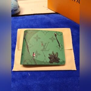 Louis Vuitton Green Slender Wallet